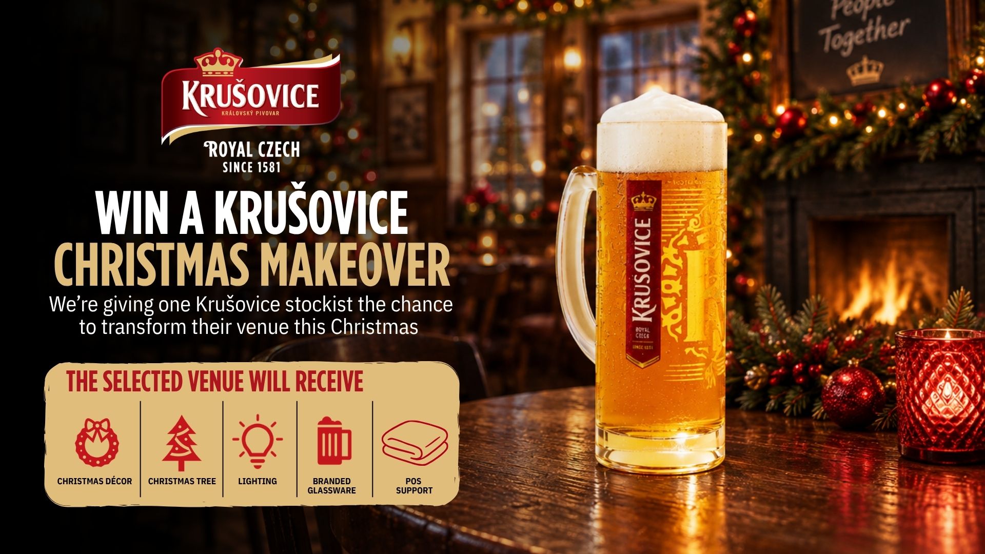Krušovice Christmas Makeover